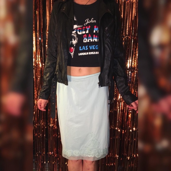 Powder Blue Sweetheart Slip - Picture 2 of 2